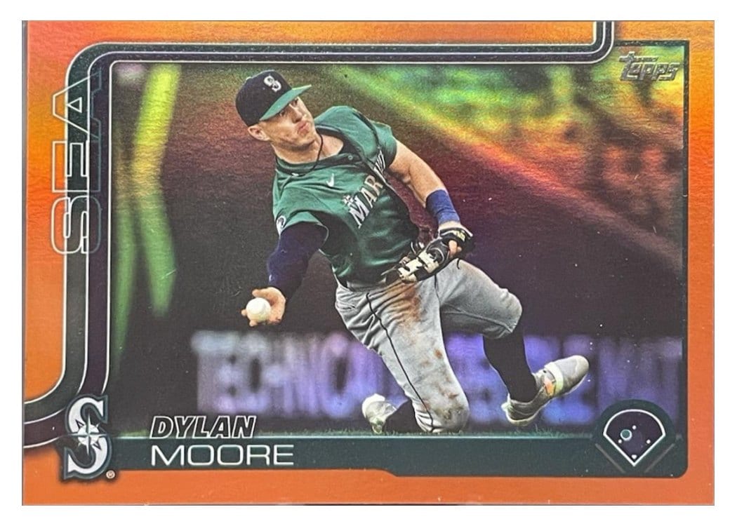 2025 Topps Base Set Dylan Moore Orange Foil #105