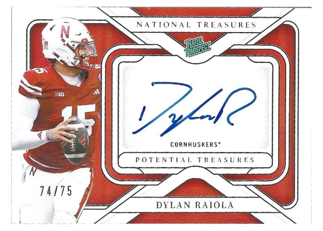 2025 Panini National Treasures Collegiate Potential Treasures Dylan Raiola #2