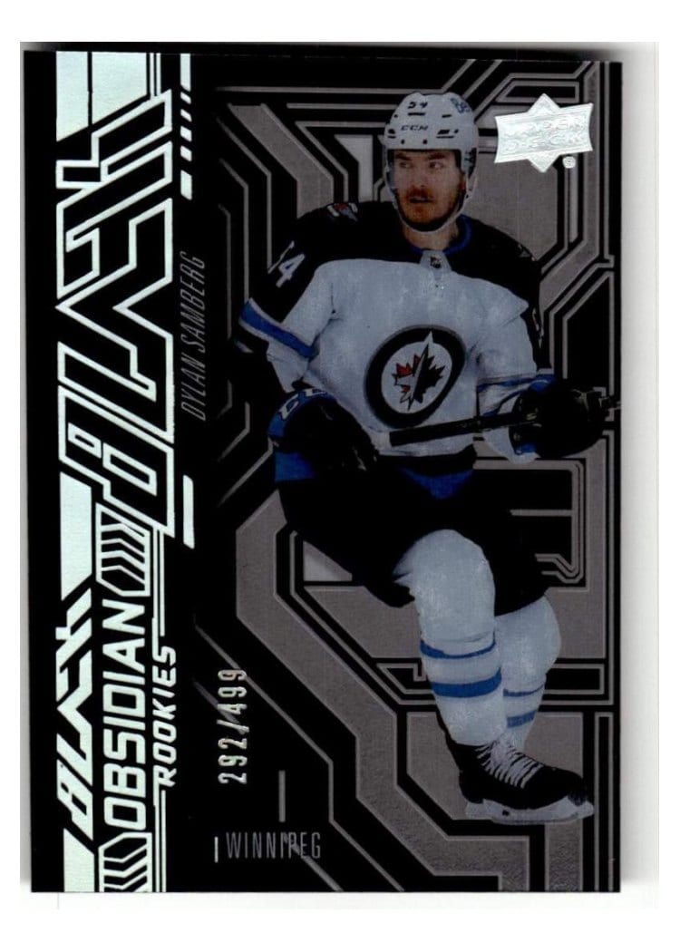 2022-23 SPx UD Black Obsidian Rookies Dylan Samberg #OR-25 card