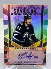 2022-23 Upper Deck Black Diamond Sparkling Rookie Scripts Dylan Samberg #SCR-DS card