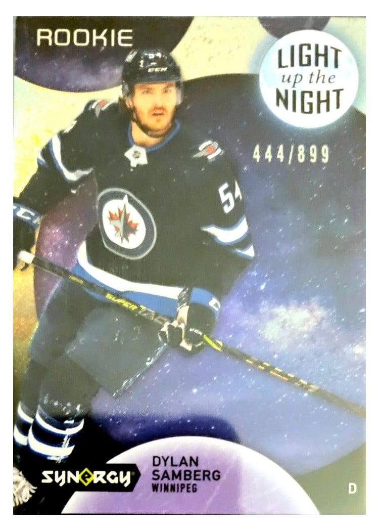 2022-23 Upper Deck Synergy Light Up The Night Rookies Dylan Samberg #LNR-DS card