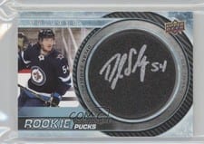 2022-23 Upper Deck Trilogy Rookie Signature Pucks Dylan Samberg #RSP-DS card