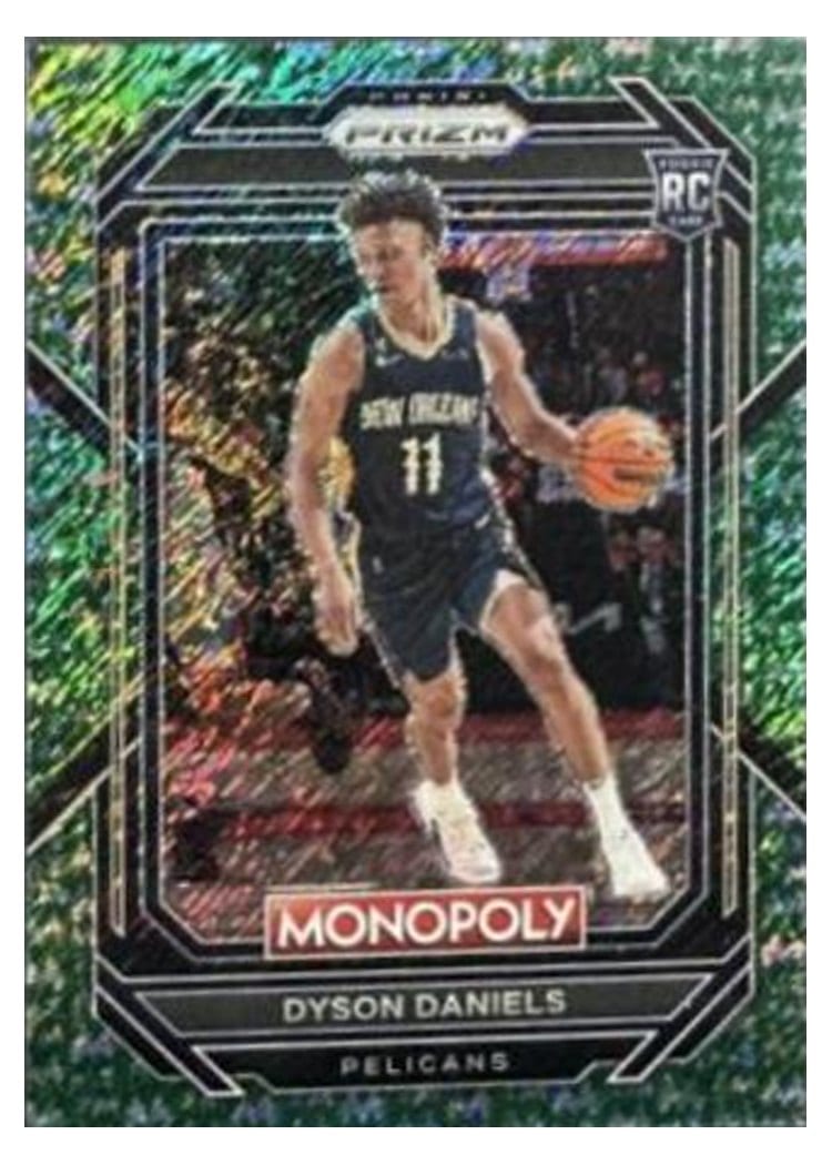 2022-23 Panini Prizm Base Set Dyson Daniels Green Shimmer Prizm #233 card