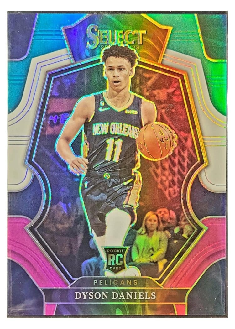 2022-23 Panini Select Base Set Dyson Daniels Teal White Pink Prizm #172 card