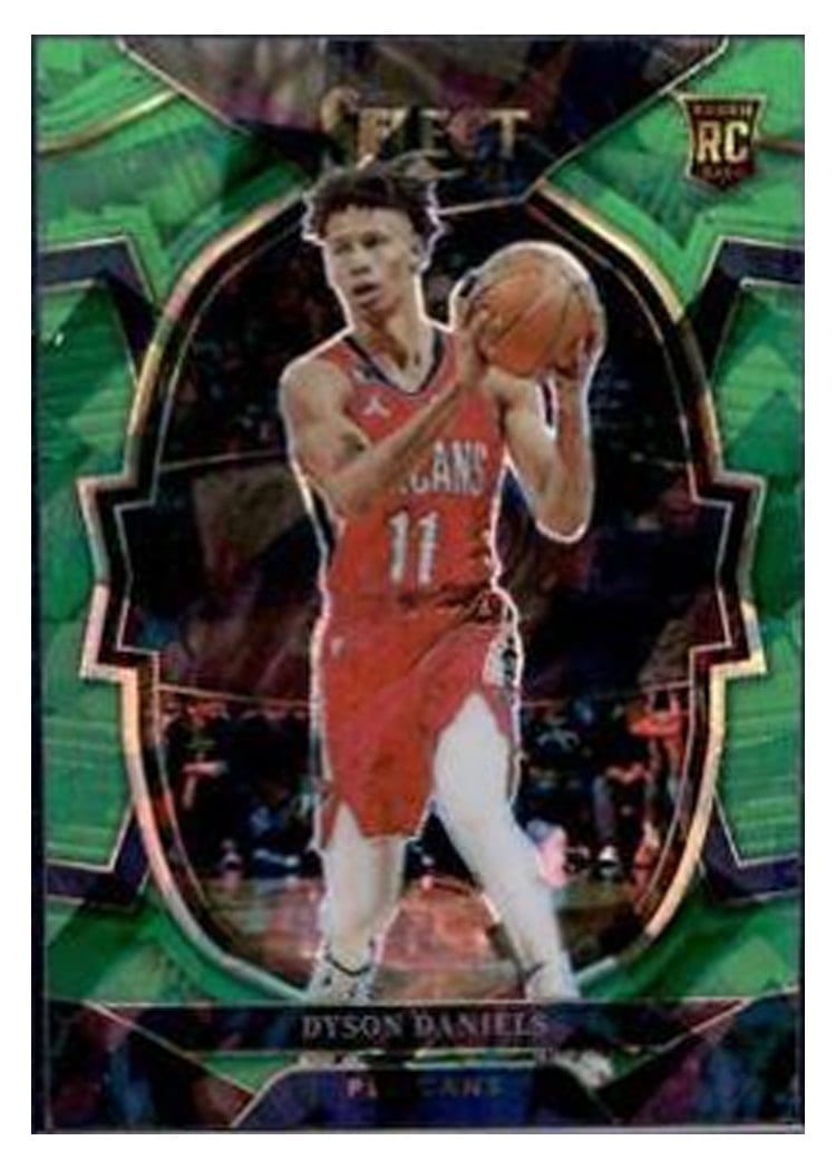 2022-23 Panini Select Base Set Dyson Daniels Green Ice Prizm #67 card