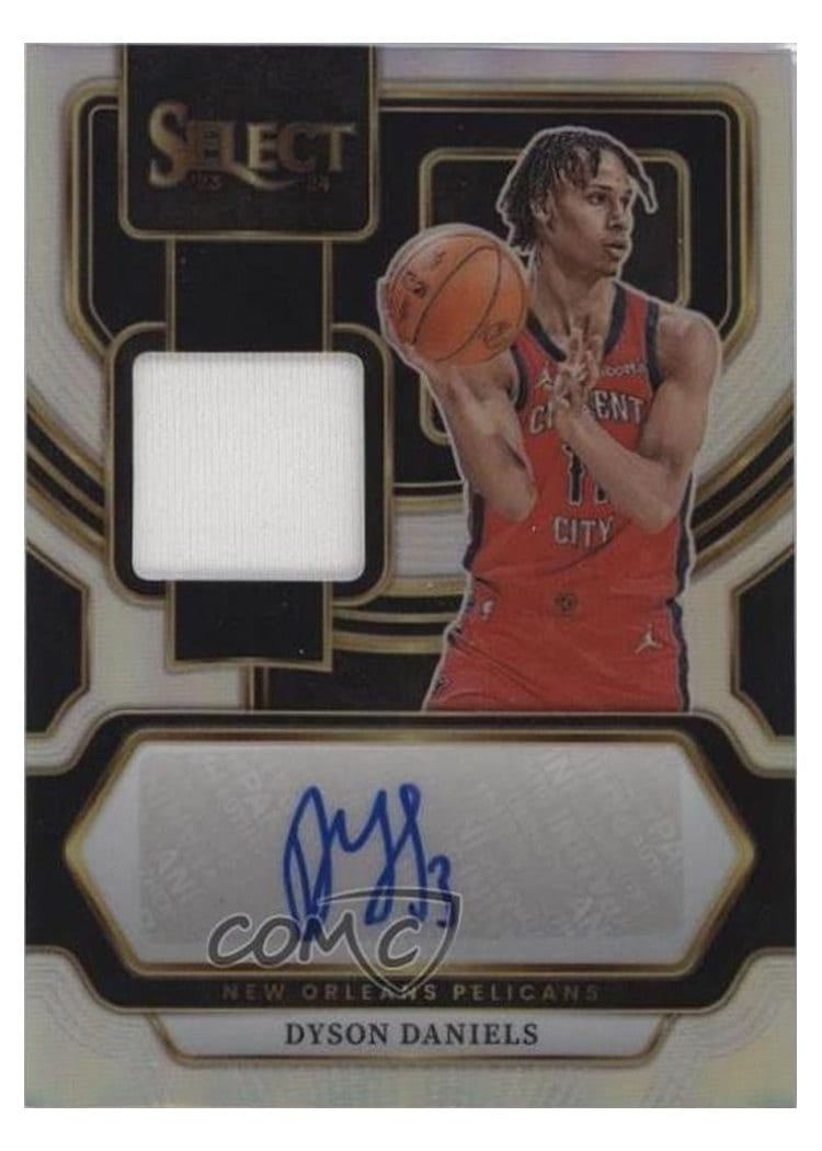 2023-24 Panini Select Autographed Memorabilia Dyson Daniels #AM-DYS card