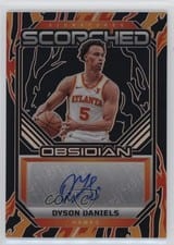 2024-25 Panini Obsidian Scorched Signatures Dyson Daniels #SS-DSN card