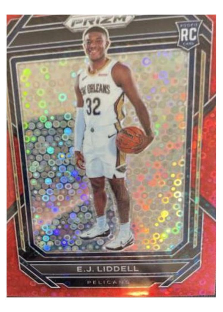 2022-23 Panini Prizm Base Set E.J. Liddell Fast Break Red Prizm #251