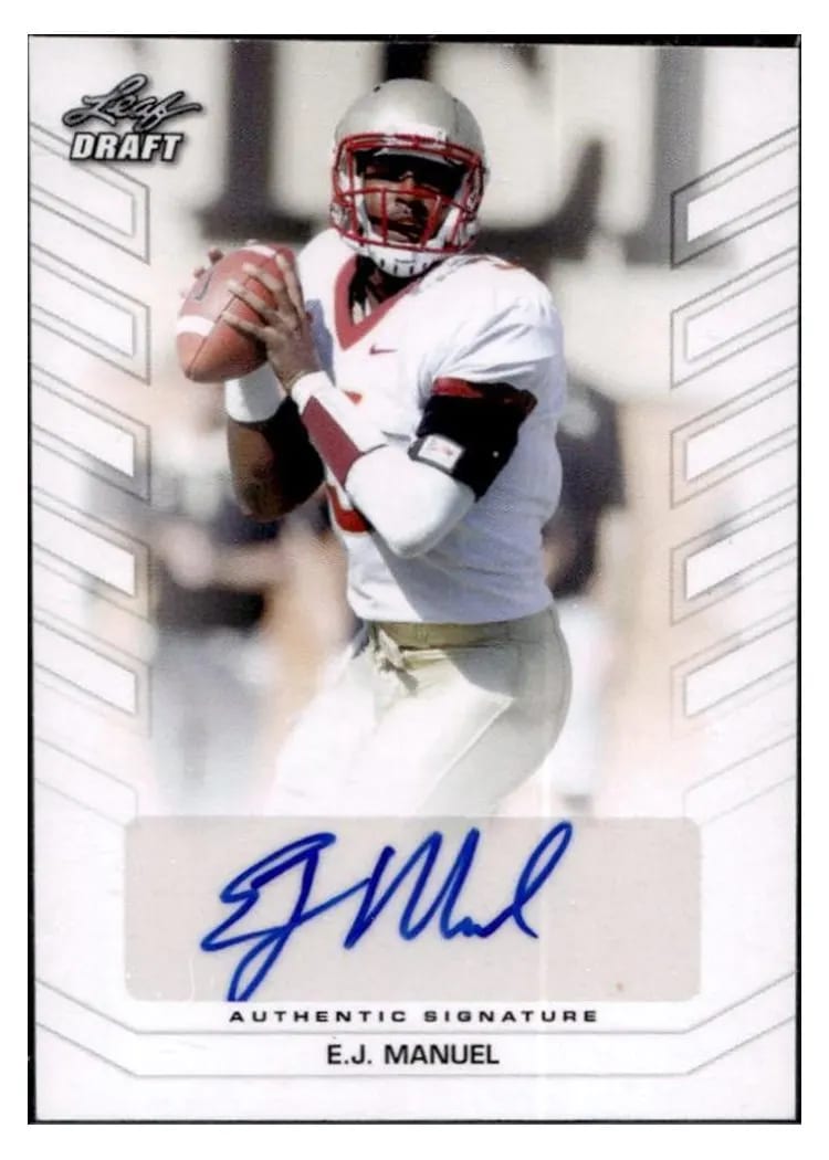 2013 Leaf Metal Draft E.J. Manuel #BA-EJM card