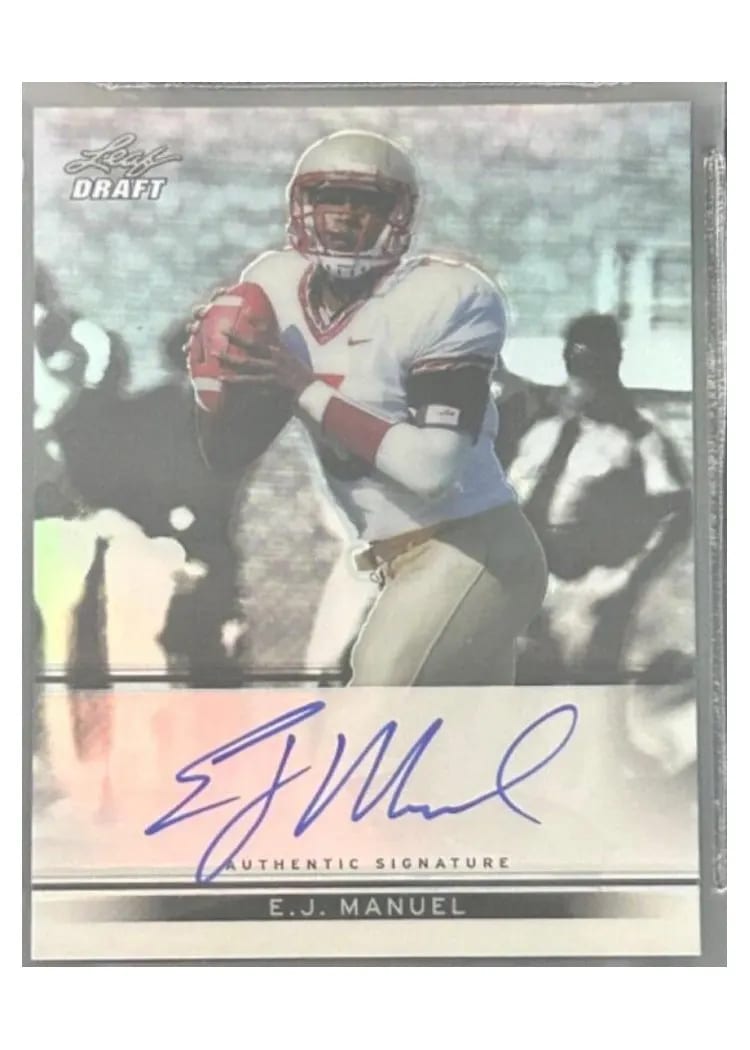 2013 Leaf Metal Draft E.J. Manuel #BA-EJM card