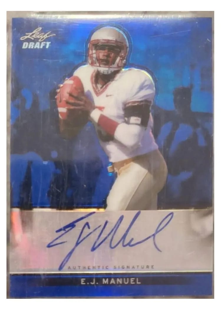 2013 Leaf Metal Draft E.J. Manuel #BA-EJM card