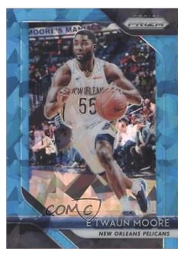 2018-19 Panini Prizm Base Set E'Twaun Moore #147 card