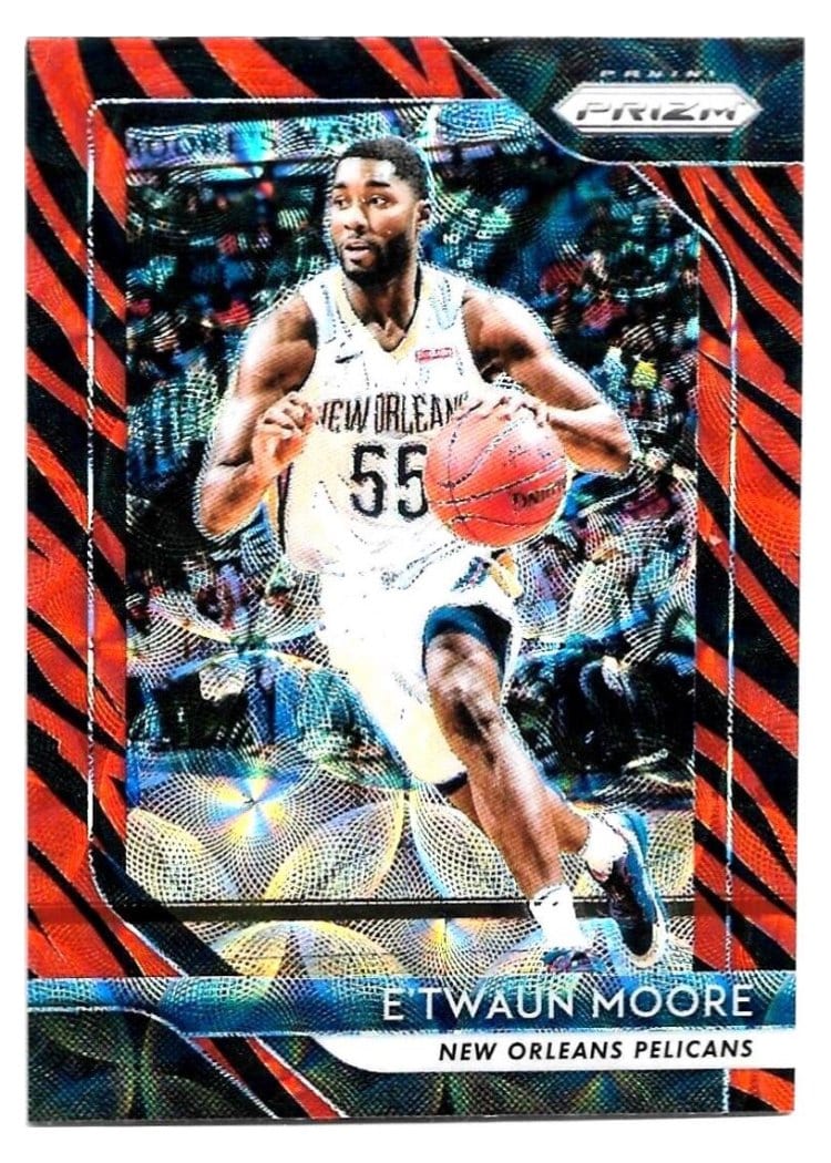 2018-19 Panini Prizm Base Set E'Twaun Moore #147 card