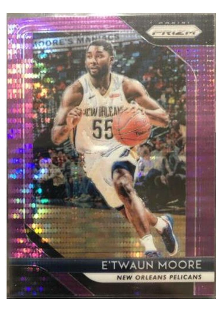 2018-19 Panini Prizm Base Set E'Twaun Moore Purple Prizm #147
