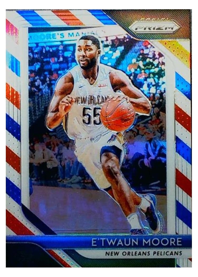 2018-19 Panini Prizm Base Set E'Twaun Moore #147 card