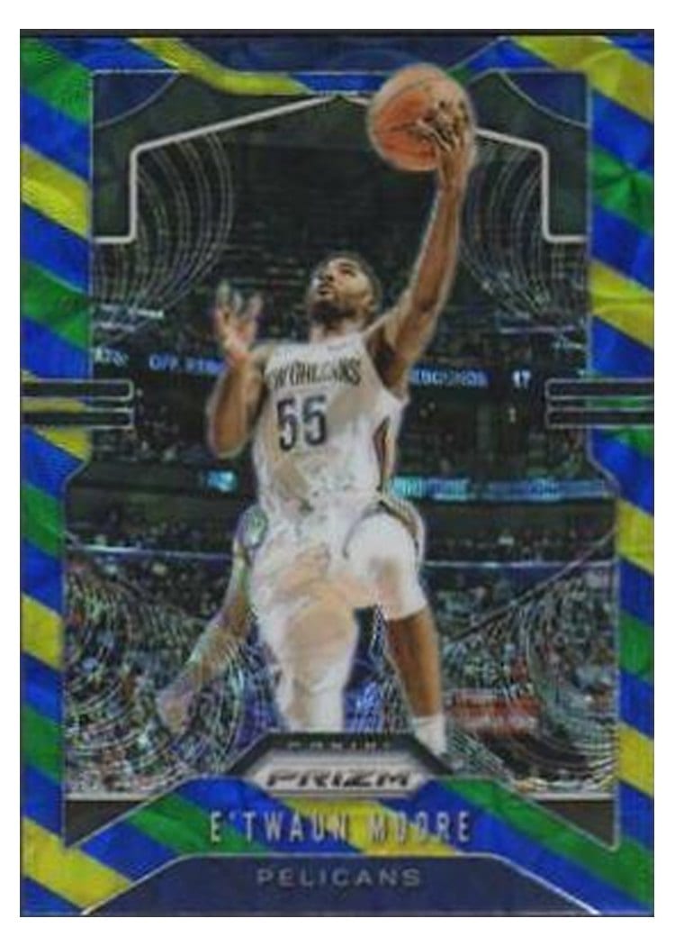 2019-20 Panini Prizm Base Set E'Twaun Moore #174 card