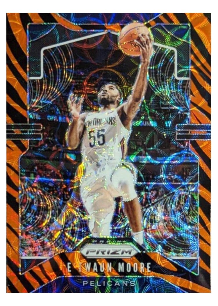 2019-20 Panini Prizm Base Set E'Twaun Moore #174 card