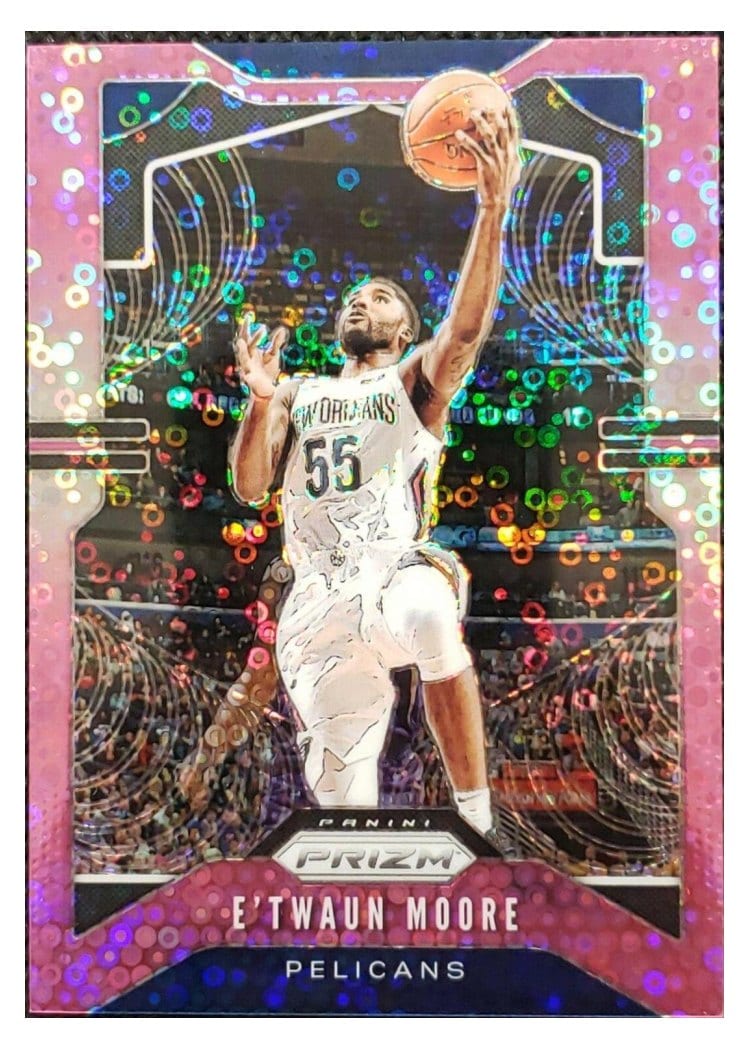 2019-20 Panini Prizm Base Set E'Twaun Moore #174 card