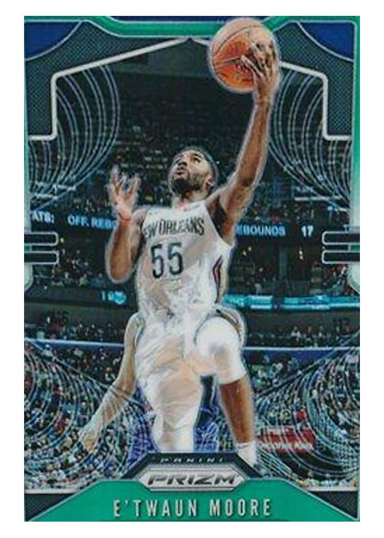 2019-20 Panini Prizm Base Set E'Twaun Moore #174 card