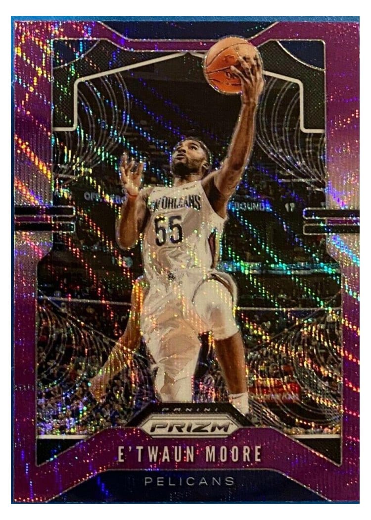 2019-20 Panini Prizm Base Set E'Twaun Moore #174 card