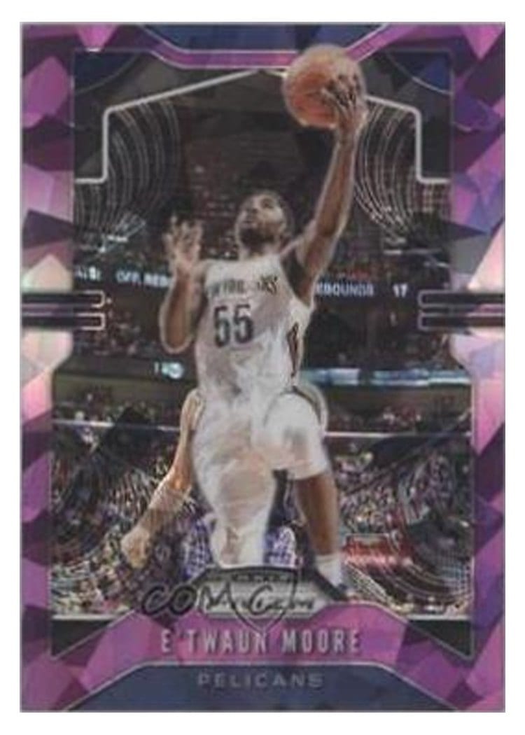2019-20 Panini Prizm Base Set E'Twaun Moore #174 card