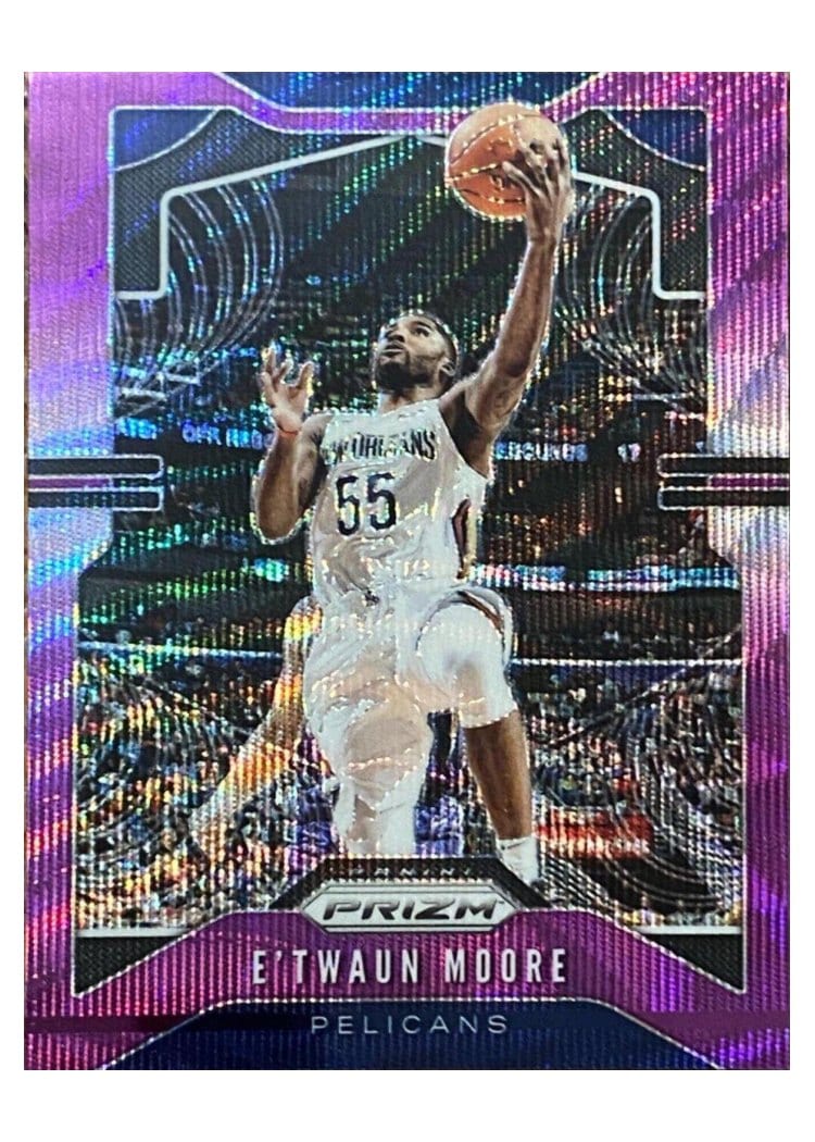 2019-20 Panini Prizm Base Set E'Twaun Moore #174 card