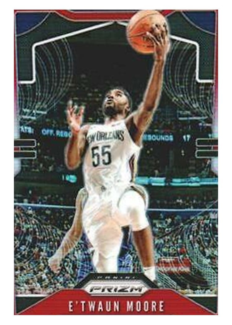 2019-20 Panini Prizm Base Set E'Twaun Moore #174 card