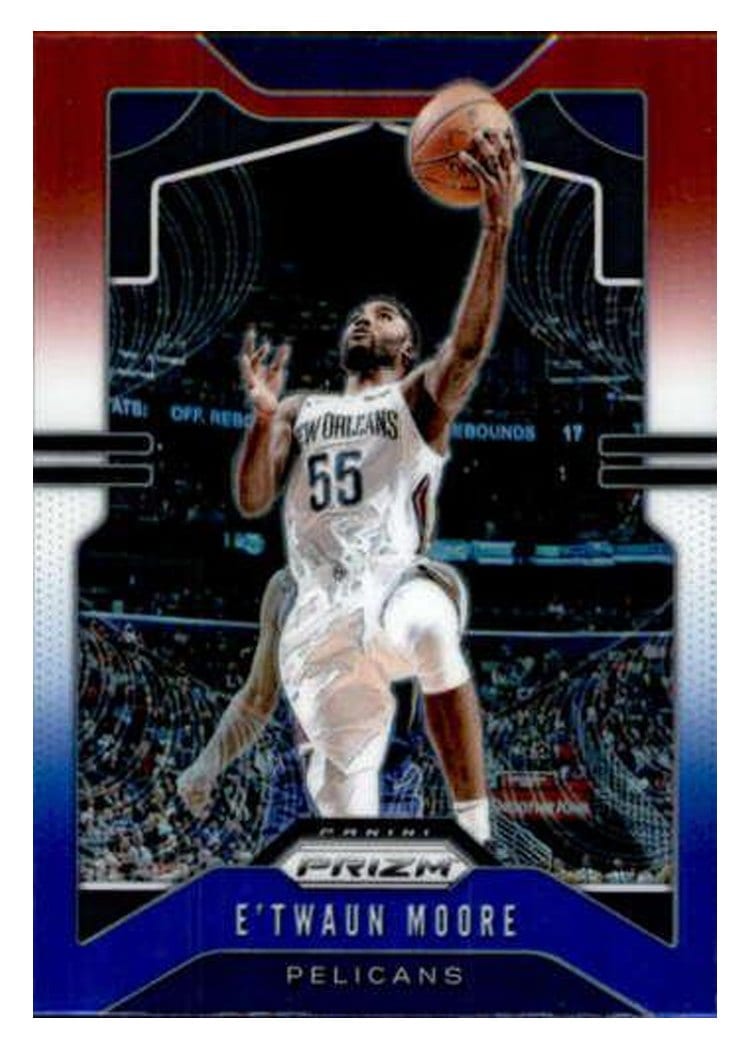 2019-20 Panini Prizm Base Set E'Twaun Moore #174 card