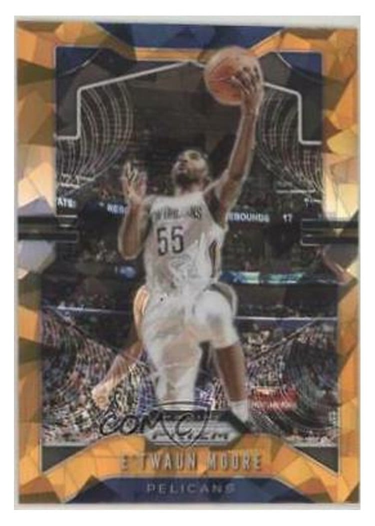 2019-20 Panini Prizm Base Set E'Twaun Moore #174 card