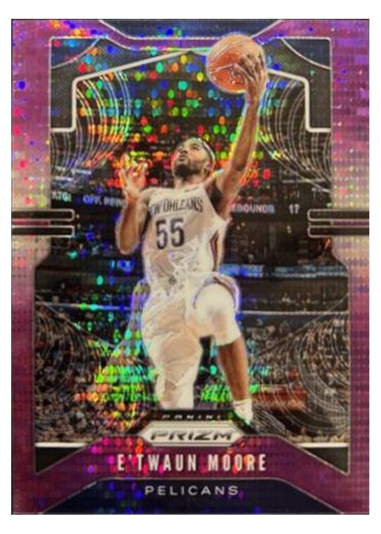 2019-20 Panini Prizm Base Set E'Twaun Moore #174 card