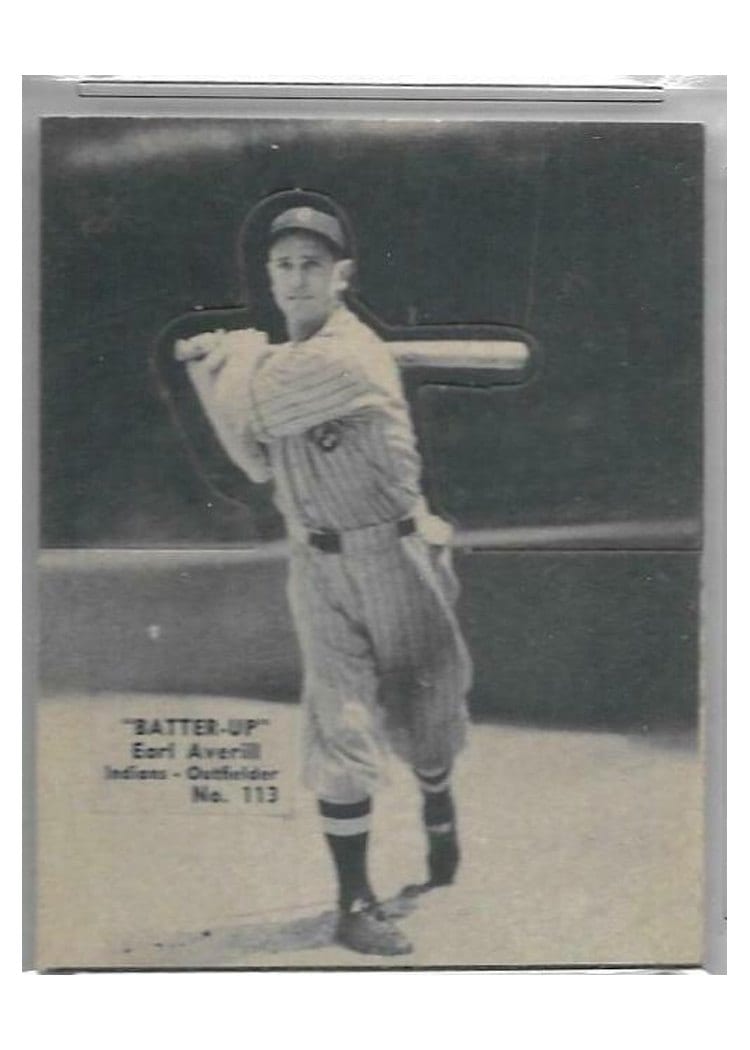 1934 Batter Up Earl Averill #113 card