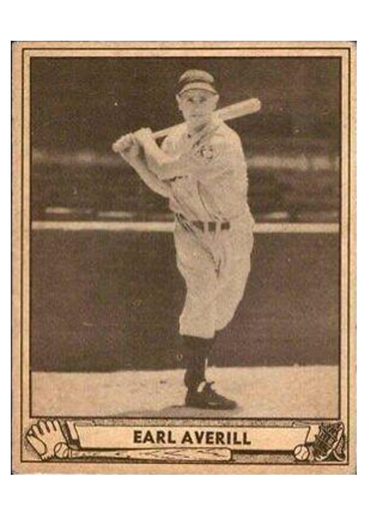 1940 Play Ball Earl Averill #46 card