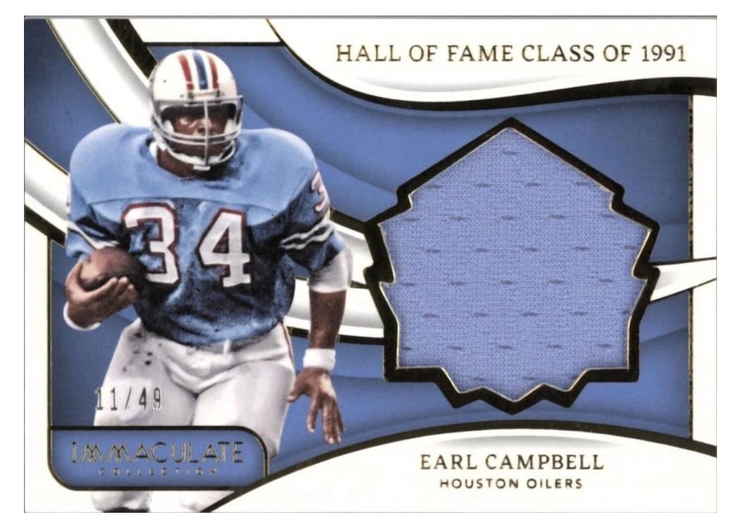 2024 Panini Immaculate Collection Immaculate HOF Jerseys Earl Campbell #7 card