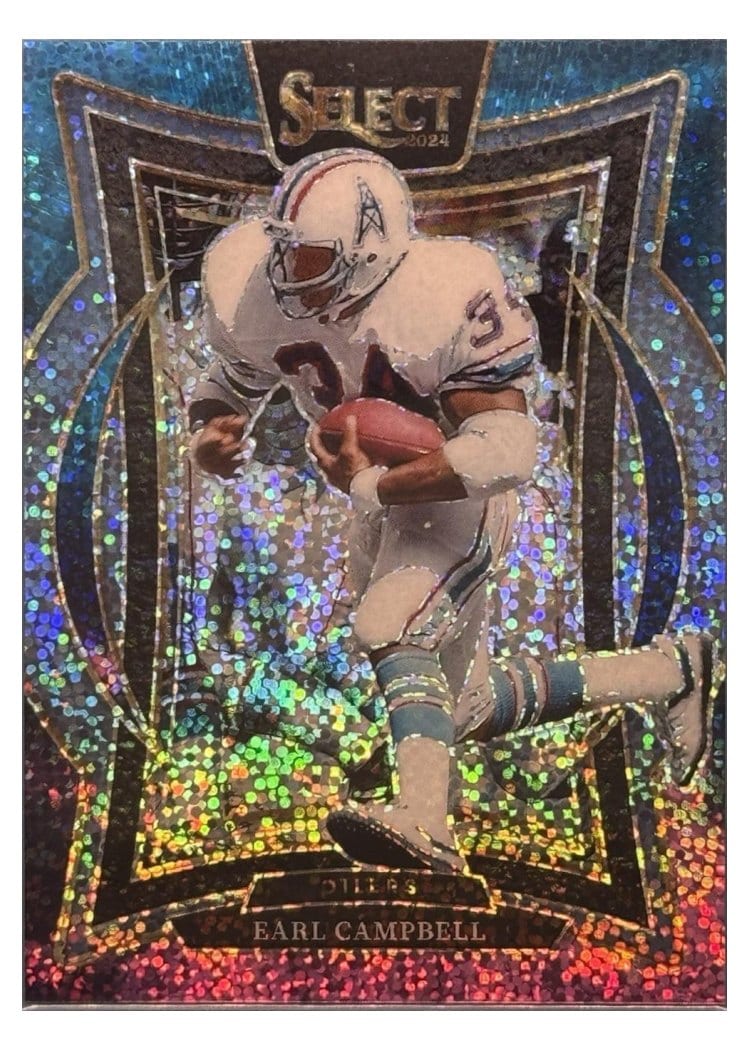2024 Panini Select Base Set Earl Campbell Cosmic Prizm #54 card