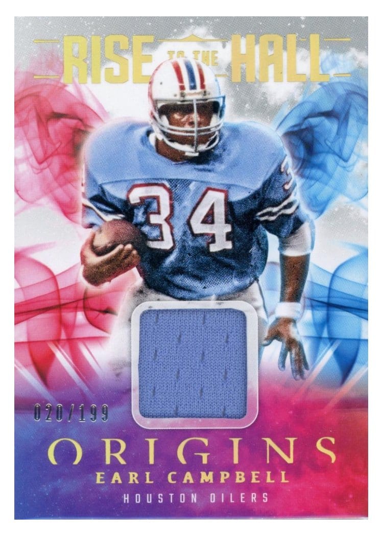 2025 Panini Origins Rise to the Hall Relics Earl Campbell #8 card