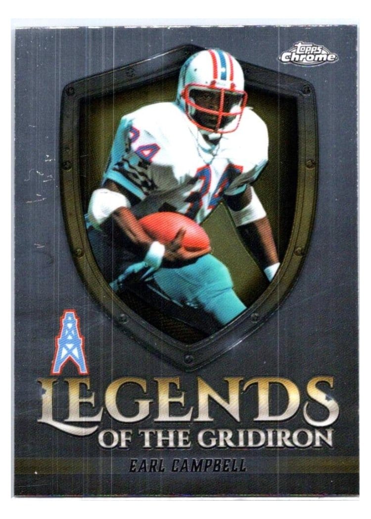 2025 Topps Chrome Legends of the Gridiron Earl Campbell #LOG-12 card