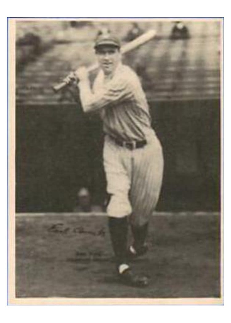 1929 R316 Kashin Publications Earl Combs card