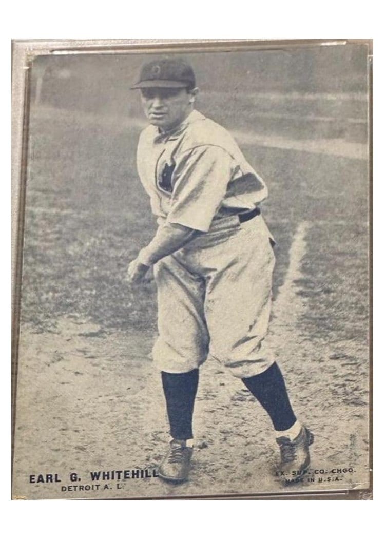 1928 Exhibits Earl G. Whitehill card
