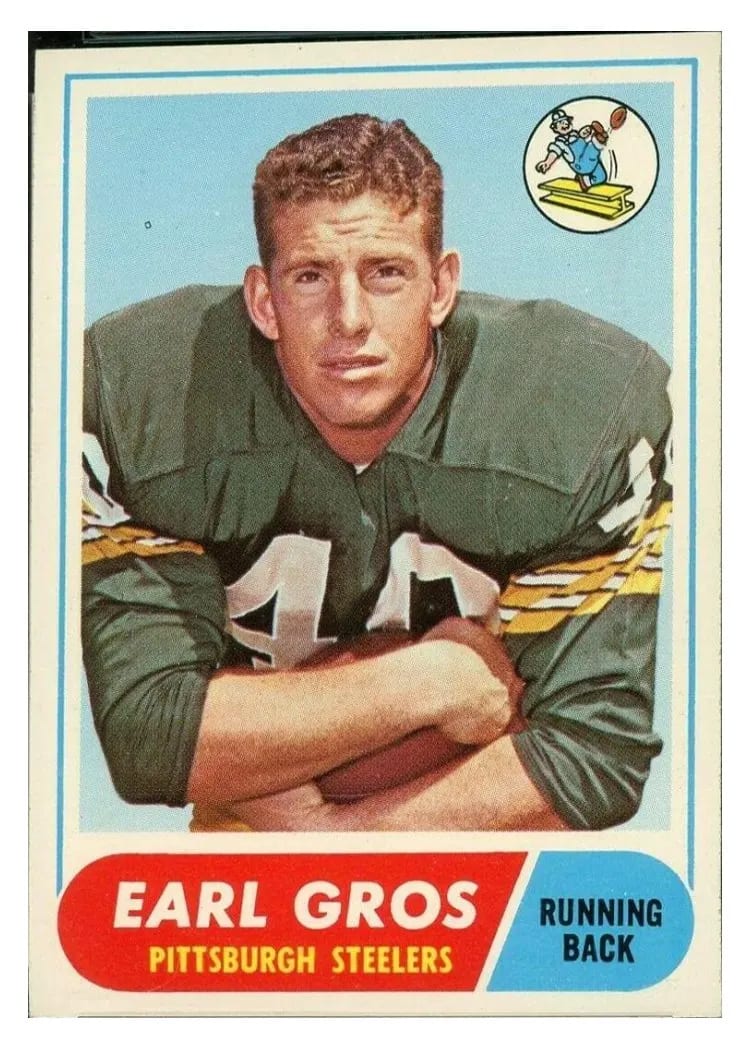 1968 Topps Earl Gros #7 card