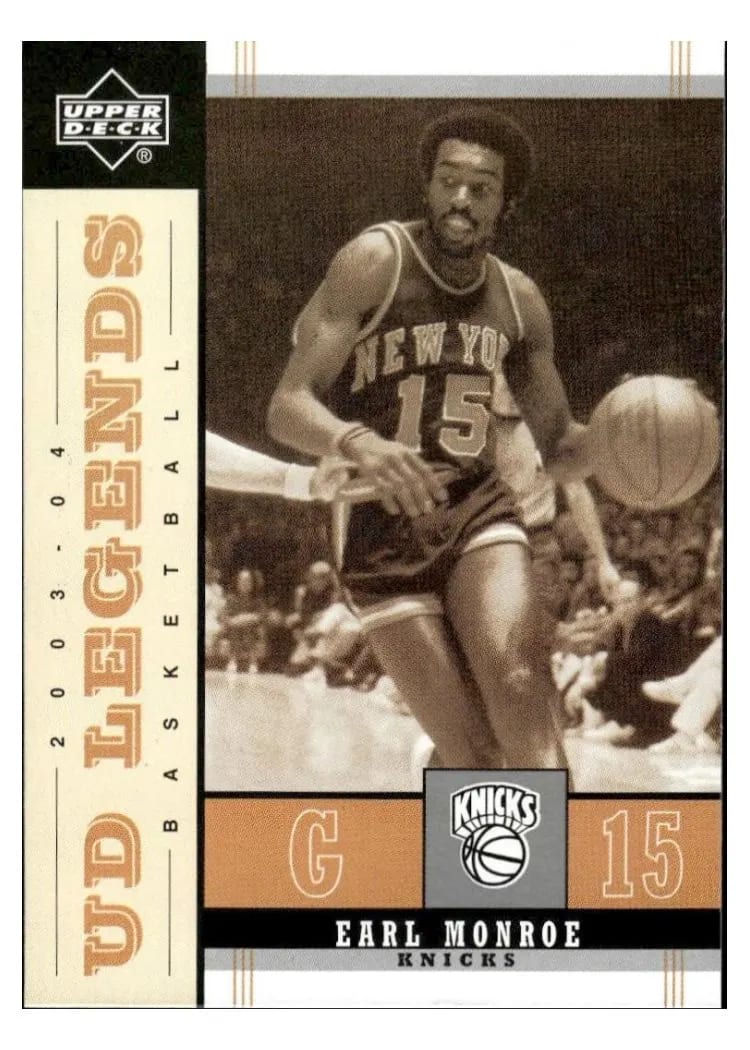 2003 Upper Deck Legends Throwback Earl Monroe #62 card