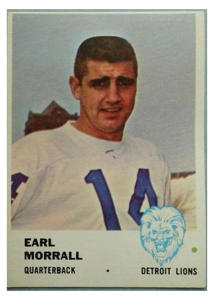 1961 Fleer Earl Morrall #78 card