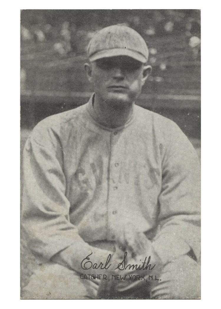 1922 Exhibits Earl Smith card