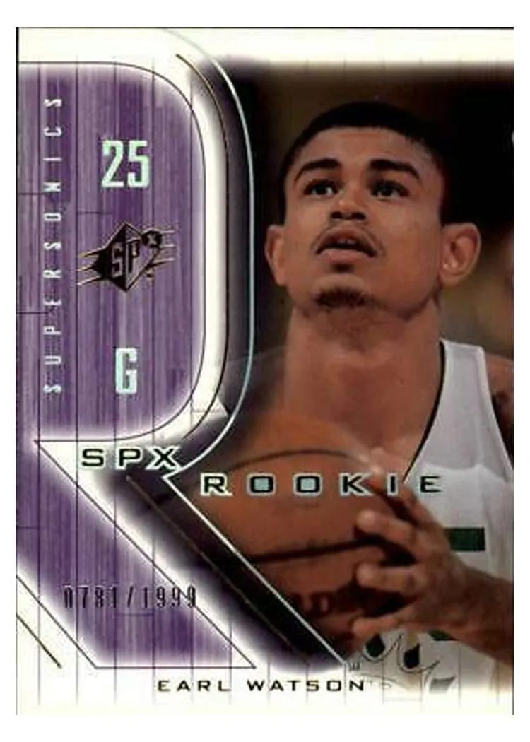 2001 Spx Earl Watson #130 card