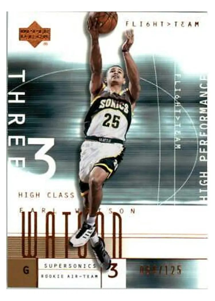 2001 Upper Deck Flight Team Earl Watson #111 card