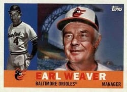 2017 Topps Archives Base Set Earl Weaver #3 card