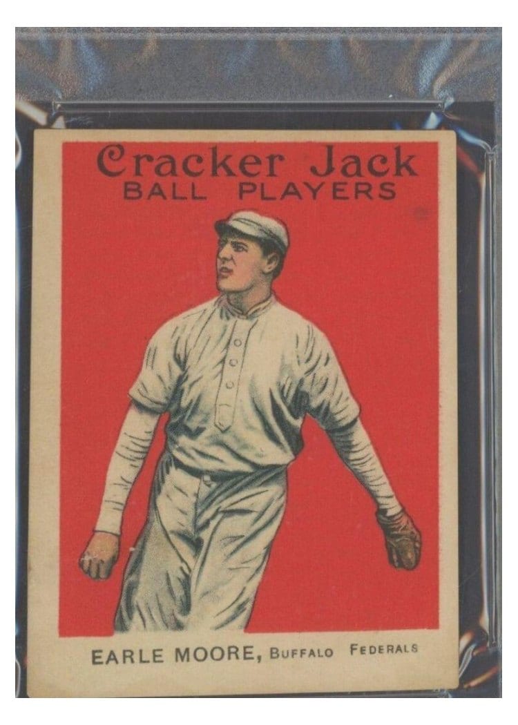 1914 Cracker Jack Earle Moore #124 card