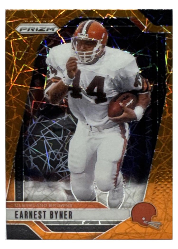 2024 Panini Prizm Base Set Earnest Byner Orange Lazer #70 card