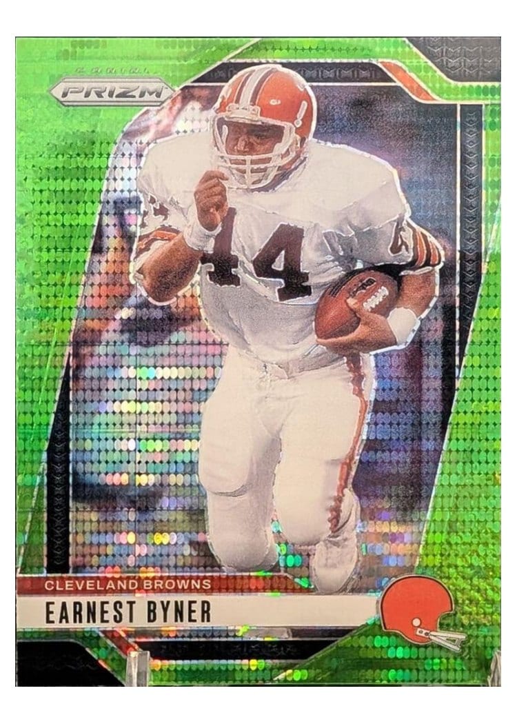 2024 Panini Prizm Base Set Earnest Byner Neon Green Pulsar #70 card