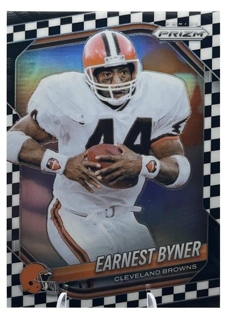 2025 Panini Prizm Base Set Earnest Byner Black White Checker #14 card