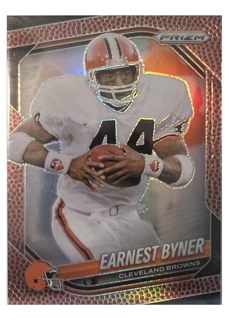 2025 Panini Prizm Base Set Earnest Byner Pigskin #14 card